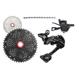 Shimano XT M8000 groupset and Sunrace MX8 11 46T cassette Purebike