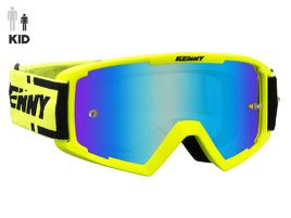 Kenny Track + Kid Goggle Neon Yellow - Blue lense 2025