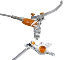 Hope Tech 4 X2 Rear Disc Brake Silver / Orange 2024