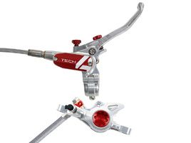 Hope Tech 4 X2 Rear Disc Brake Silver / Red 2024