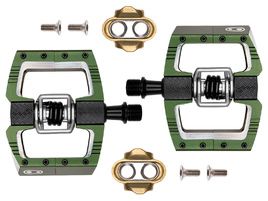 Crank Brothers Mallet DH Pedals Dark Green