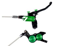 Hope Tech 4 V4 Factory Rear disc Brake Black / Green